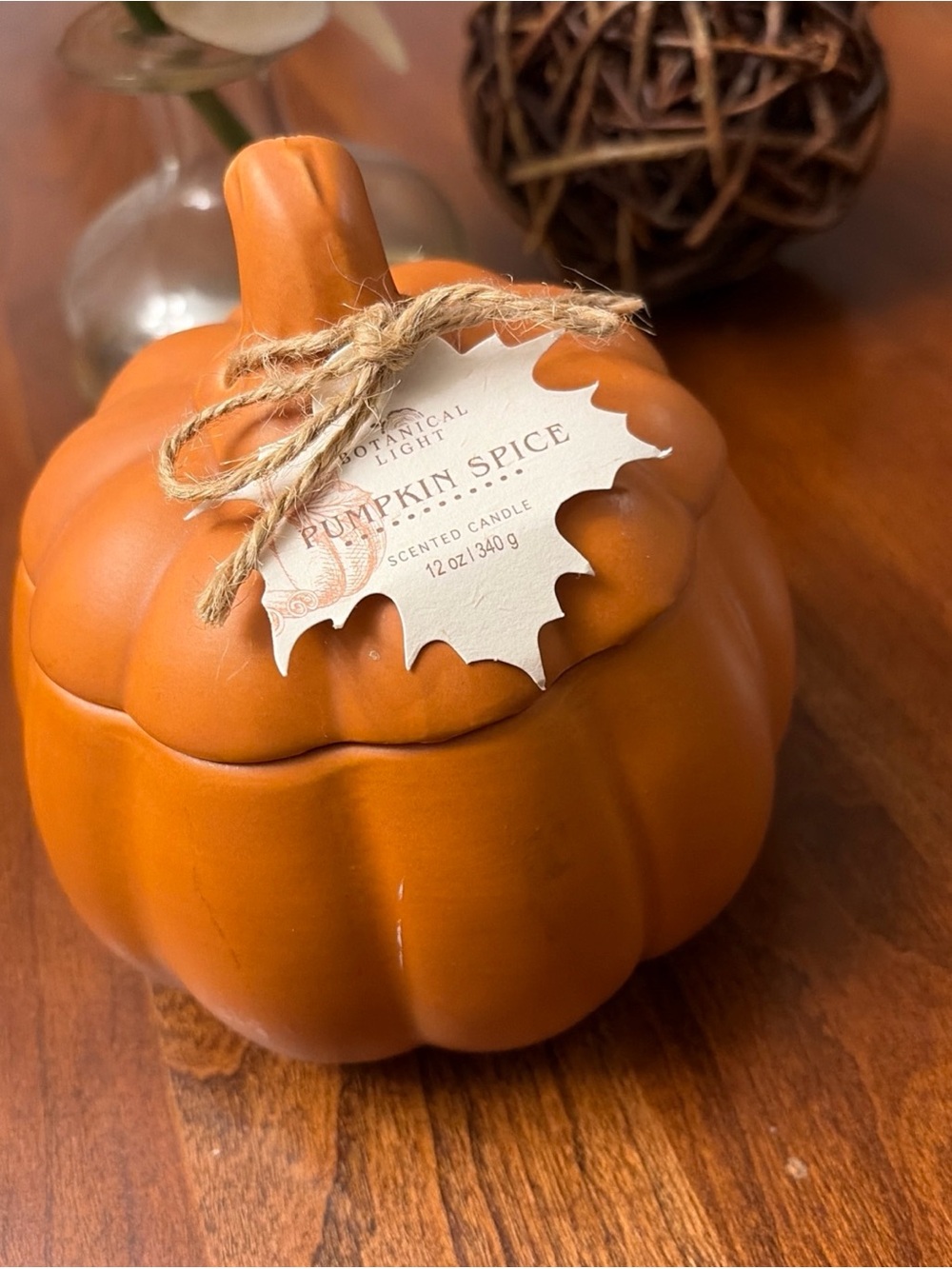 Pumpkin Spice Scented Candle - Orange 12 ounce. Jump into fall with scent! NEW